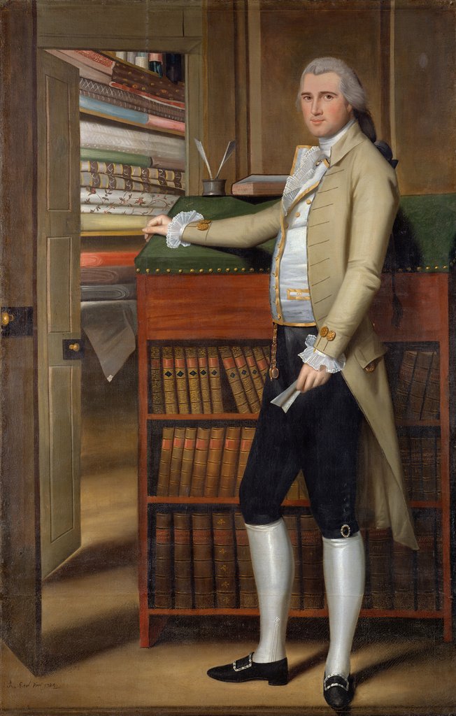 Detail of Elijah Boardman, 1789 by Ralph Earl