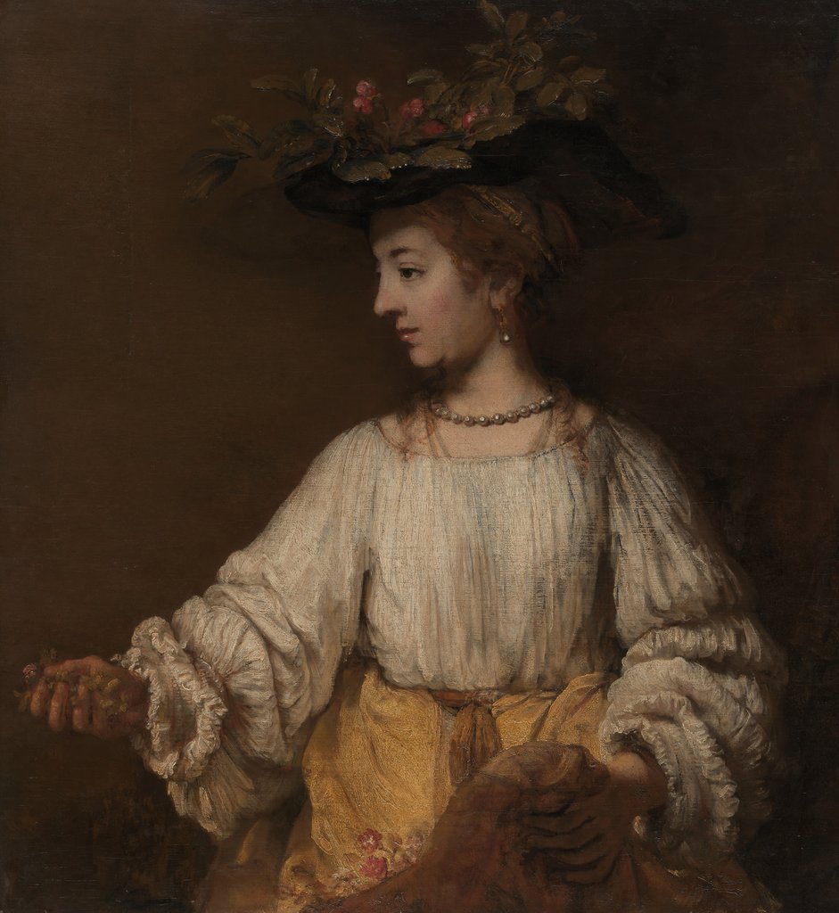 Detail of Flora, ca. 1654 by Rembrandt Harmensz van Rijn