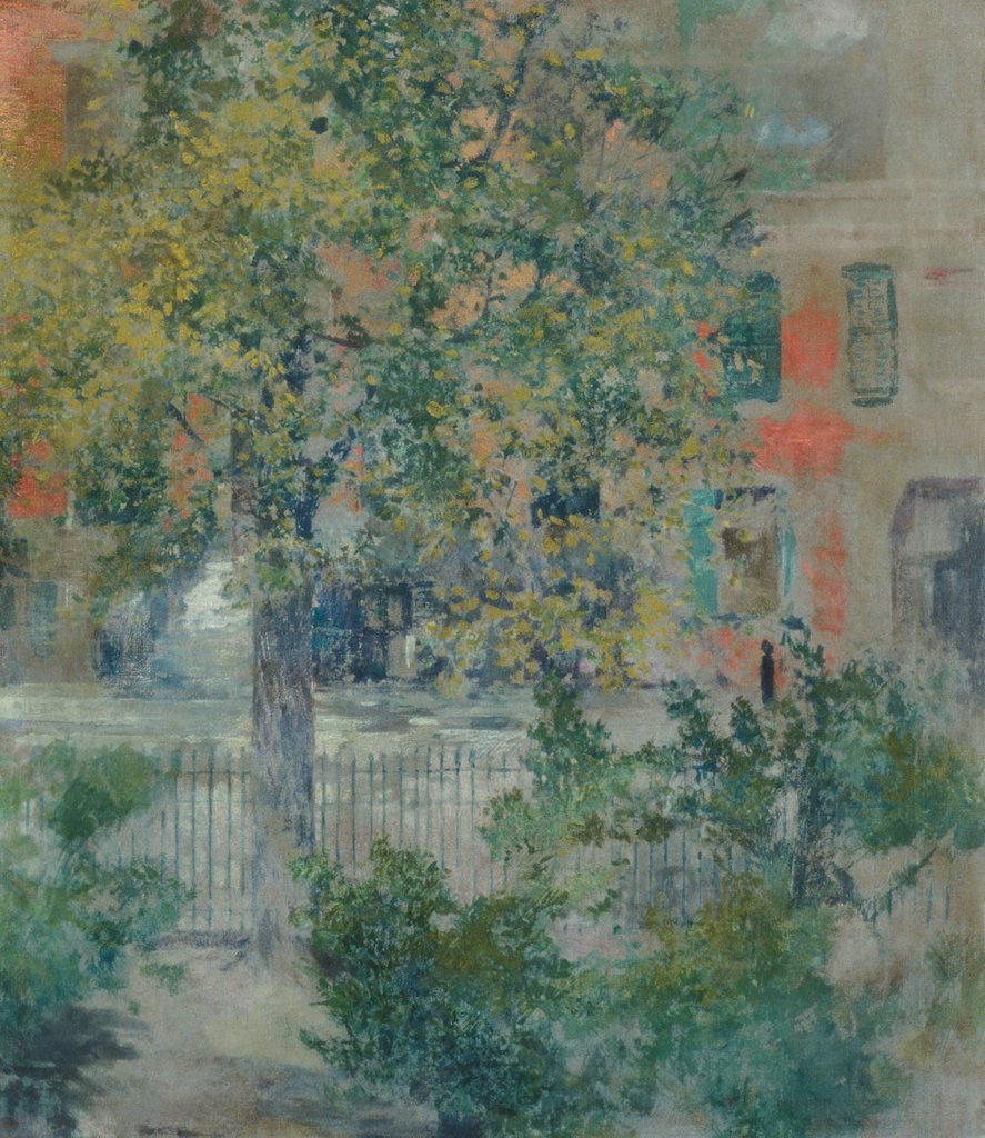 Detail of View from the Artist's Window, Grove Street, ca. 1900 by Robert Frederick Blum