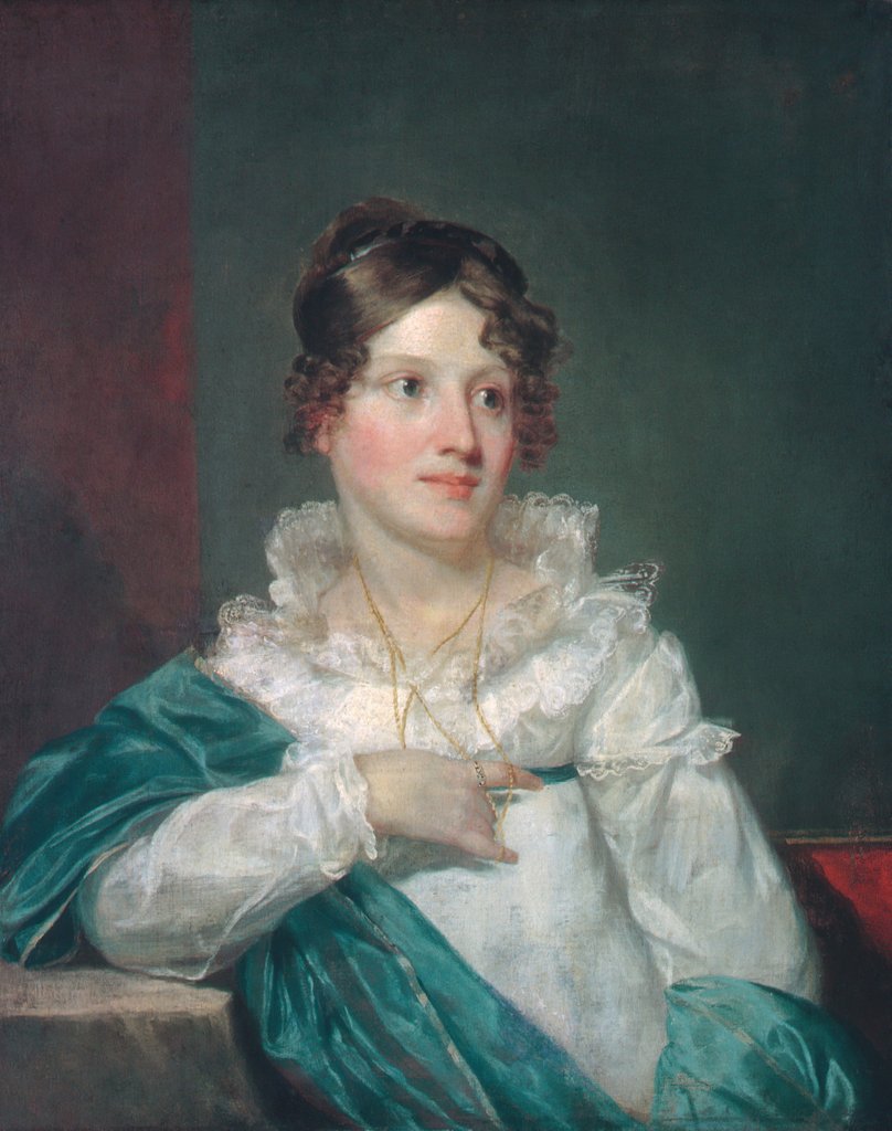 Detail of Mrs. Daniel DeSaussure Bacot, ca. 1820 by Samuel Finley Breese Morse