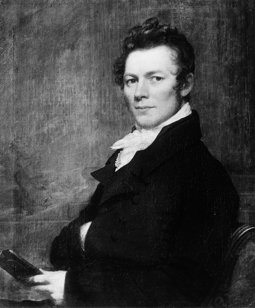 Detail of Portrait of a Man, ca. 1820 by Samuel Lovett Waldo