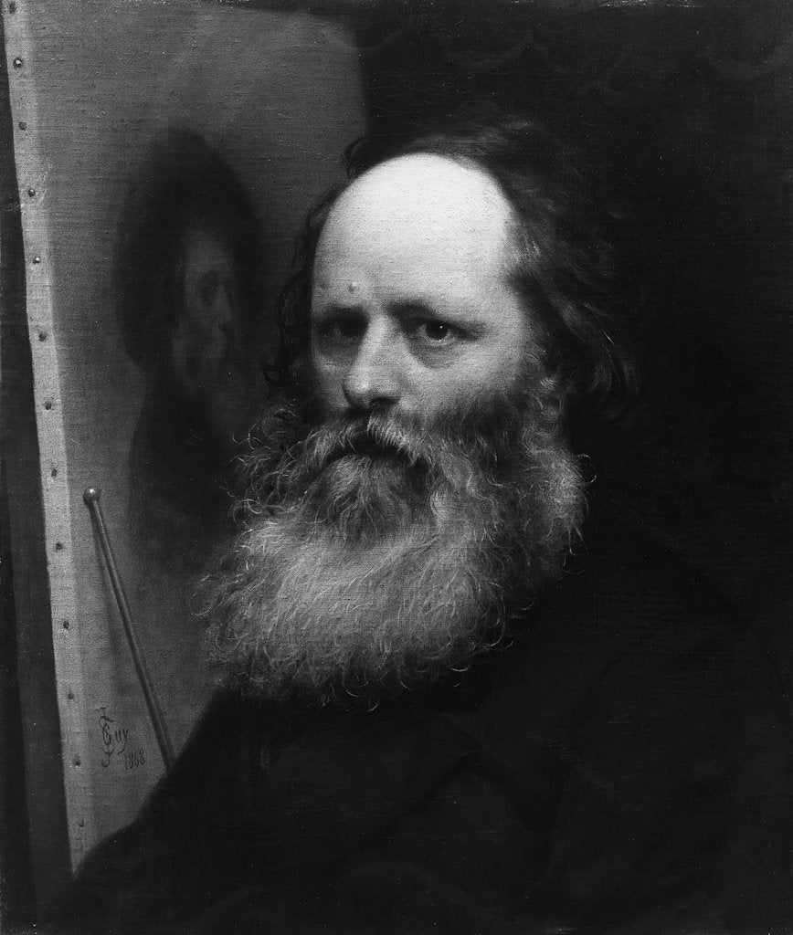 Detail of Charles Loring Elliott, 1868 by Seymour Joseph Guy