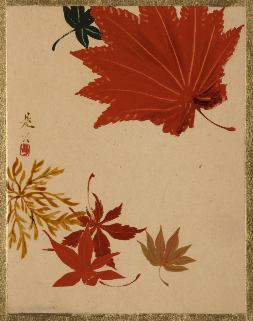 Detail of Maple Leaves by Shibata Zeshin
