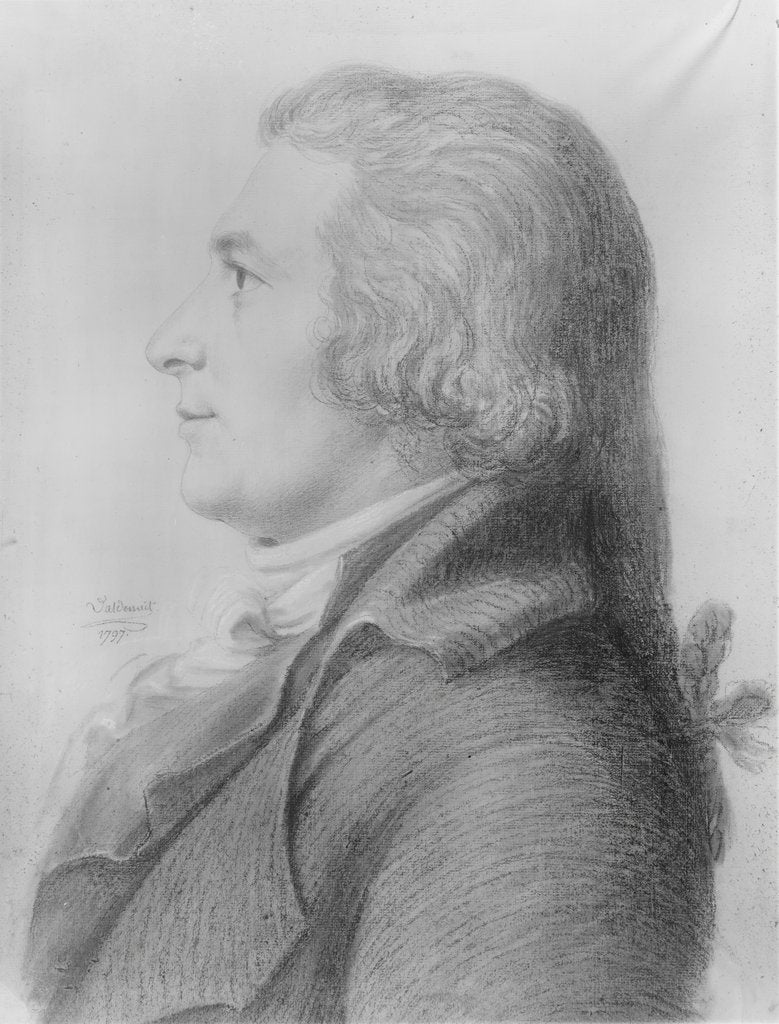 Detail of Portrait of a Man, 1797 by Thomas Bluget de Valdenuit