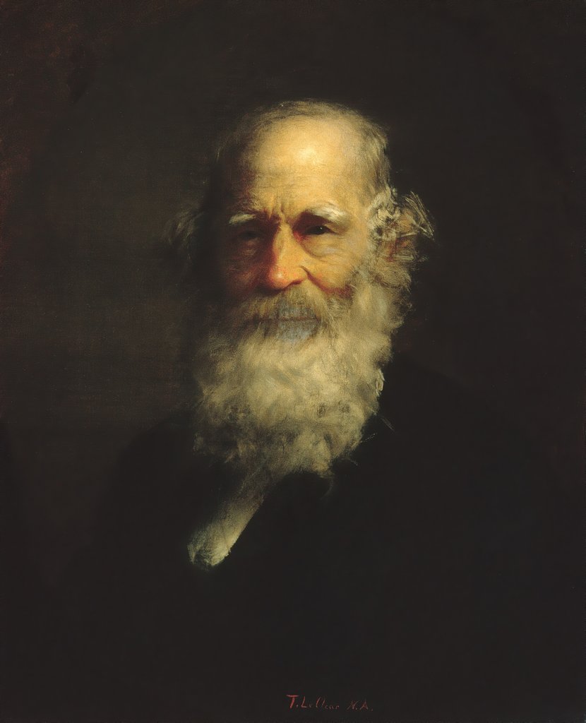 Detail of William Cullen Bryant, 1876 by Thomas Le Clear