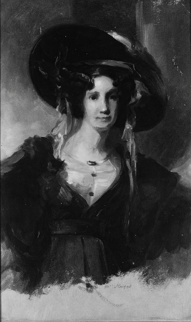 Detail of Mrs. Huges, ca. 1830 by Thomas Sully