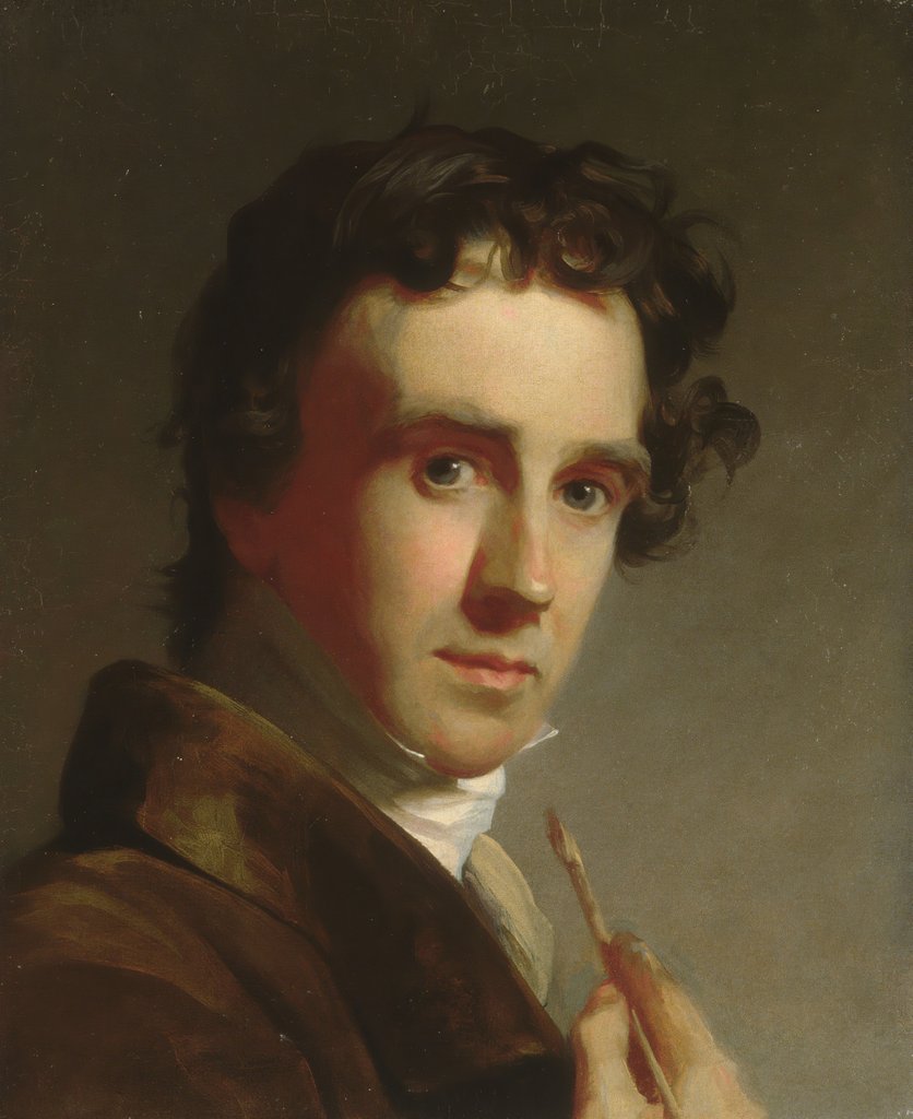 Detail of Portrait of the Artist, 1821 by Thomas Sully