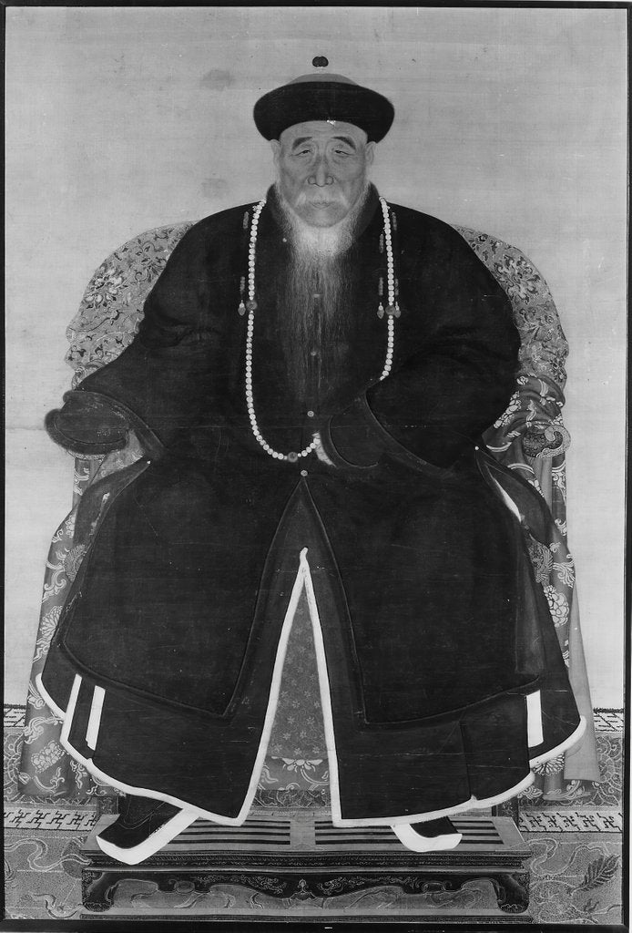 Detail of Portrait of a Manchu Official, 17th or 18th century by Unknown