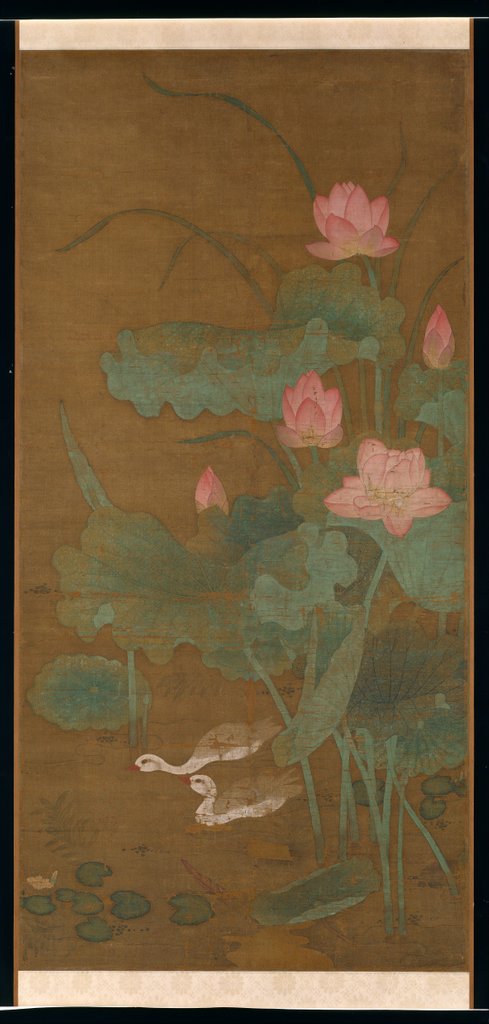 Detail of Lotus and waterbirds, ca. 1300 by Unknown