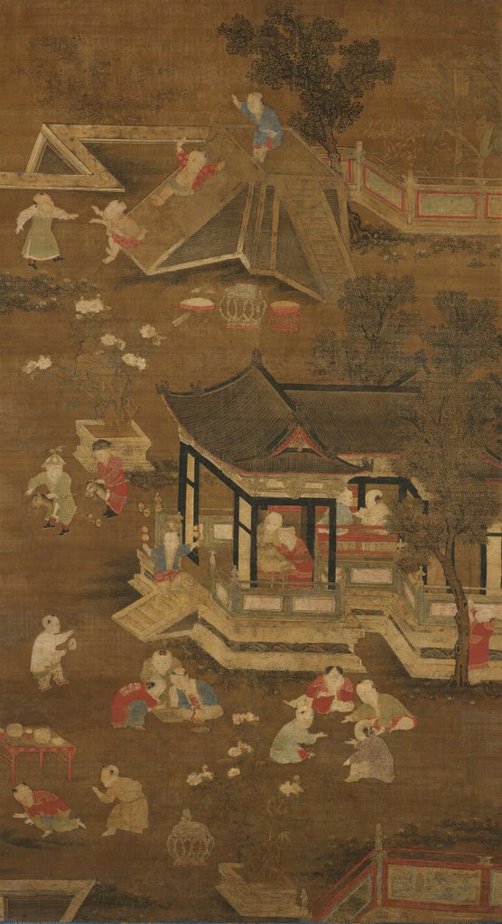 Detail of Children playing in the palace garden, late 13th-15th century by Unknown