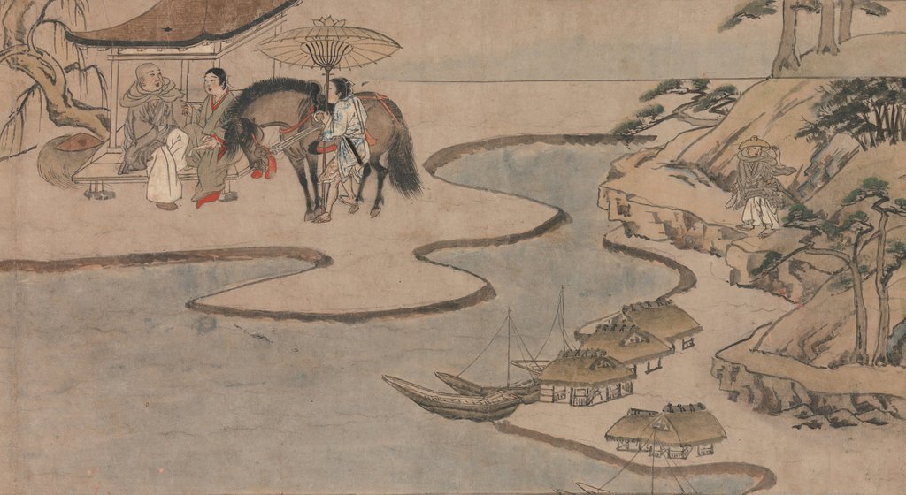 Detail of A Long Tale for an Autumn Night, ca. 1400 by Unknown