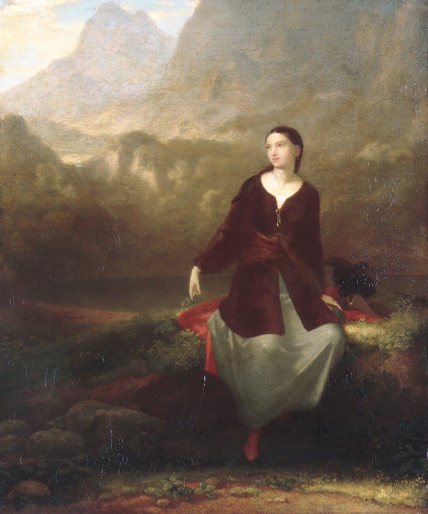 Detail of The Spanish Girl in Reverie, 1831 by Washington Allston