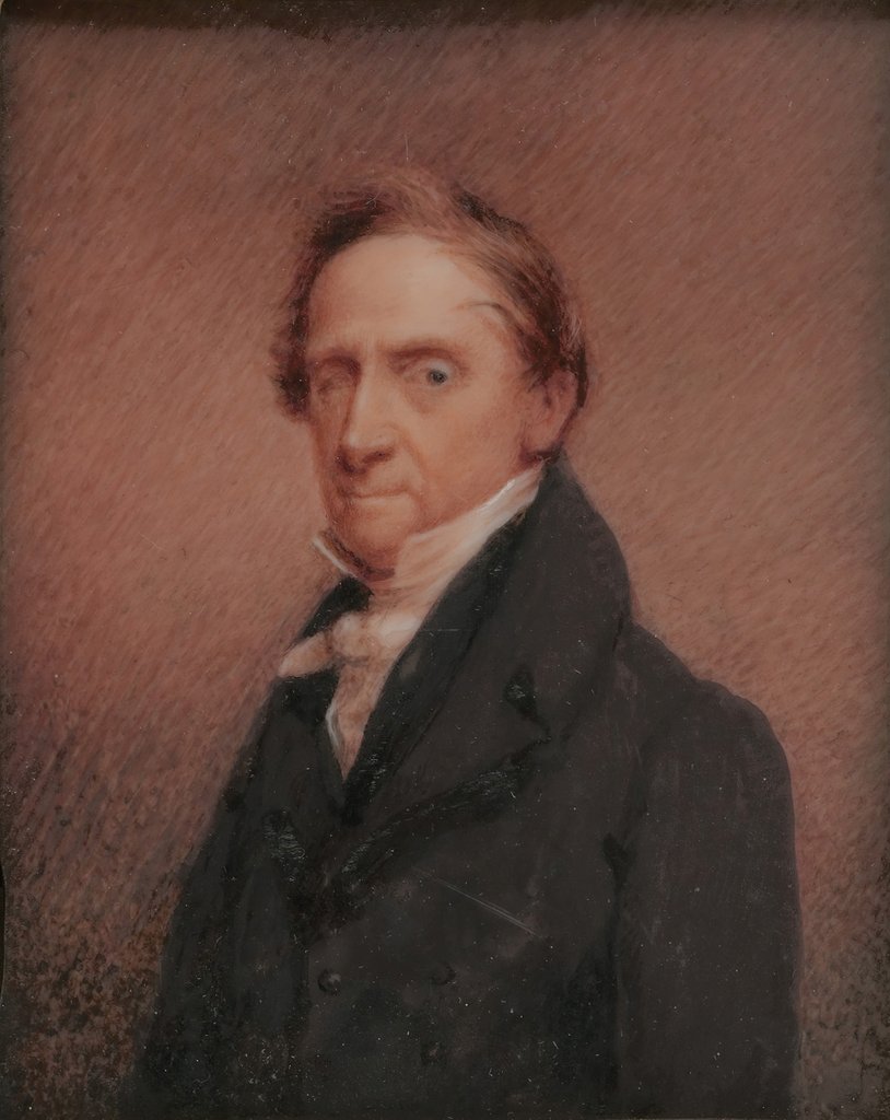 Detail of Self-portrait, ca. 1825 by William Dunlap