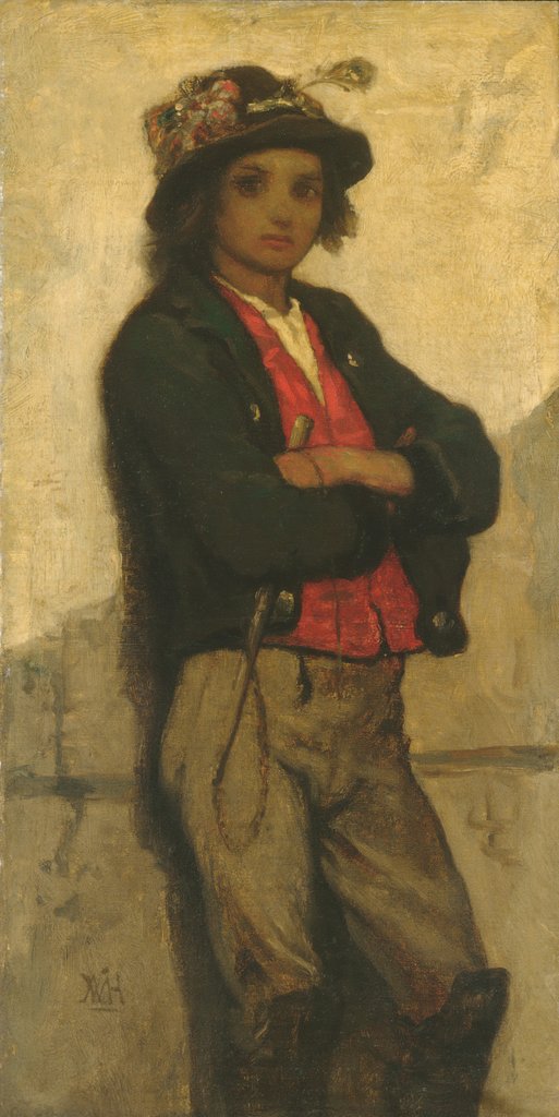 Detail of Italian Boy, 1866 by William Morris Hunt