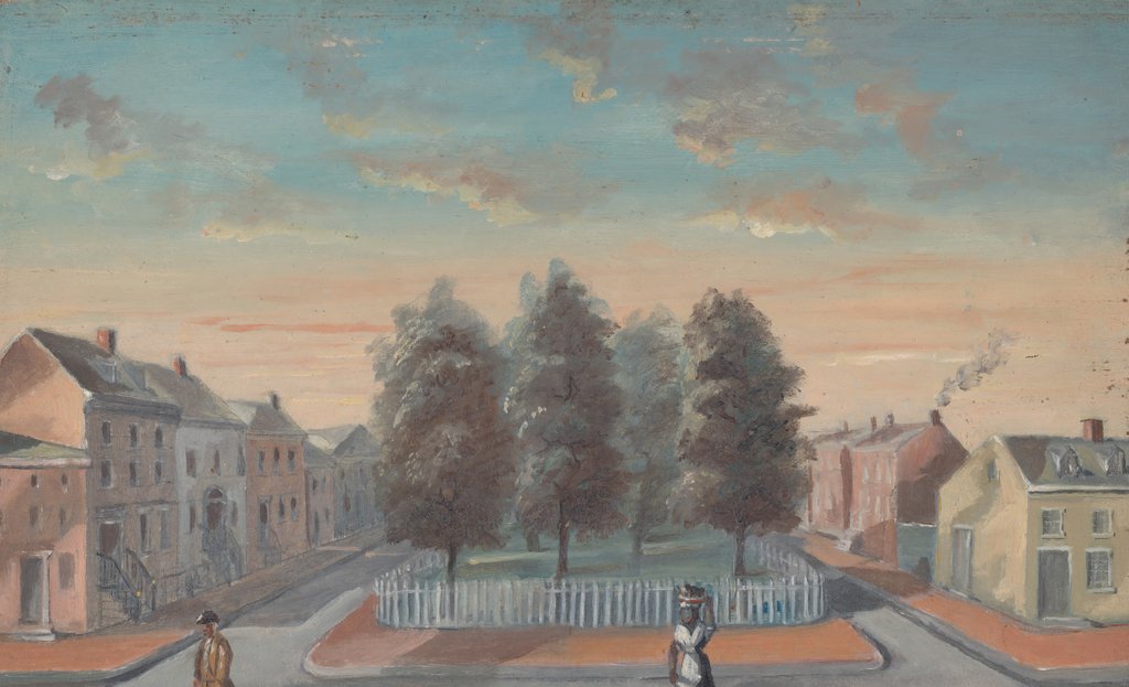 Detail of Baked Pears in Duane Park, 1870s by William P. Chappel