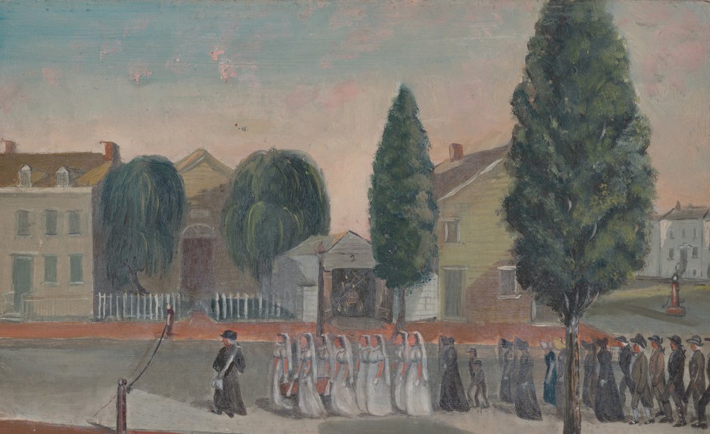 Detail of Infant Funeral Procession, 1870s by William P. Chappel