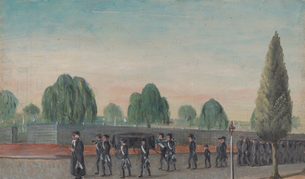 Detail of Adult Funeral Procession, 1870s by William P. Chappel