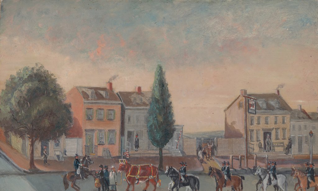 Detail of Bull's Head Tavern, 1870s by William P. Chappel