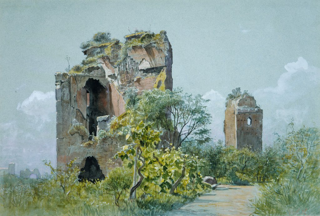 Detail of Baths of Trajan, ca. 1882 by William Stanley Haseltine