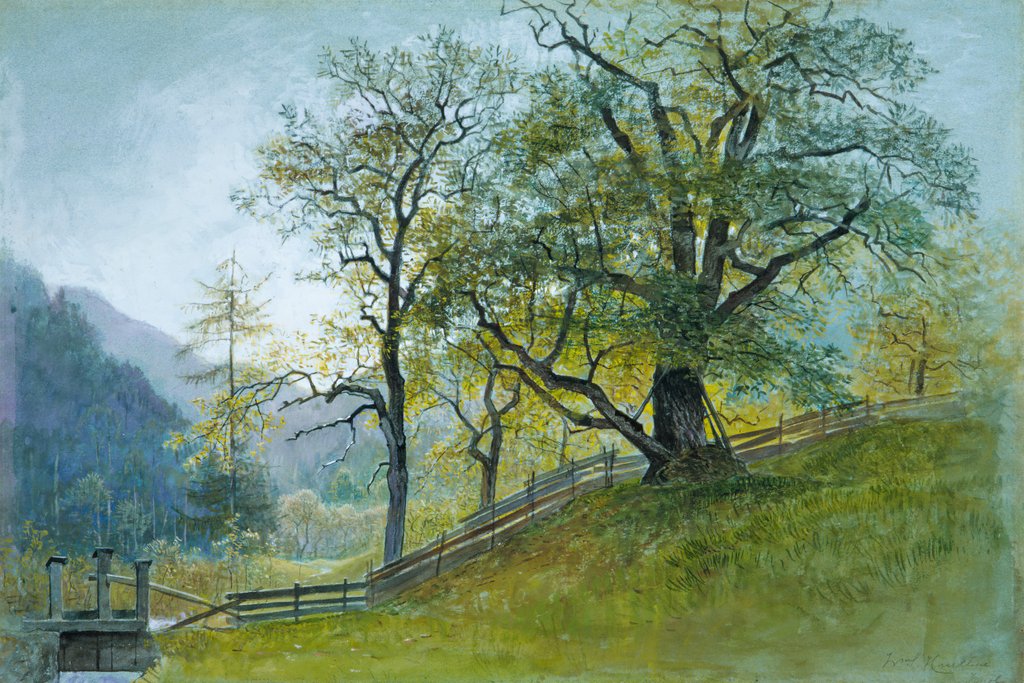 Detail of Vahrn in Tyrol near Brixen by William Stanley Haseltine