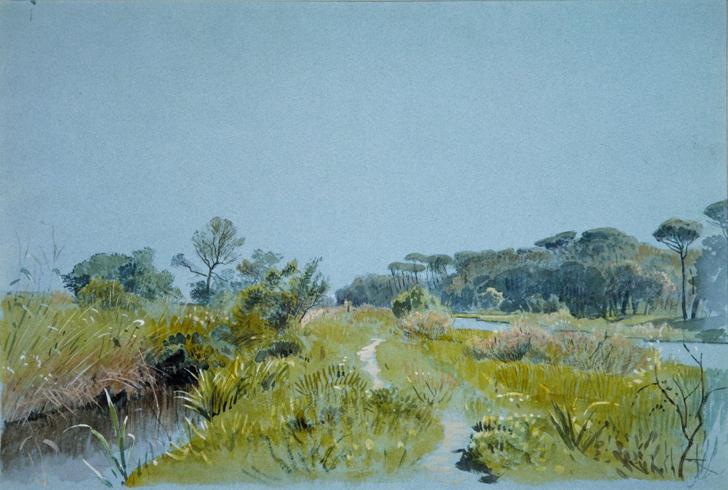 Detail of Castel Fusano?Near Rome, ca. 1885 by William Stanley Haseltine