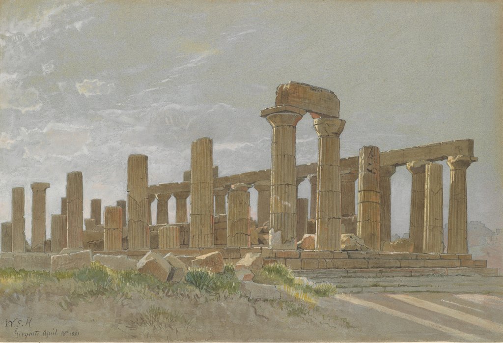 Detail of Girgenti, 1881 by William Stanley Haseltine