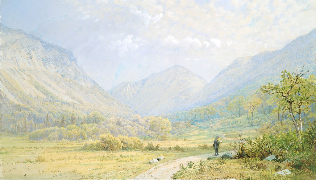 Detail of Franconia Notch, New Hampshire, 1872 by William Trost Richards