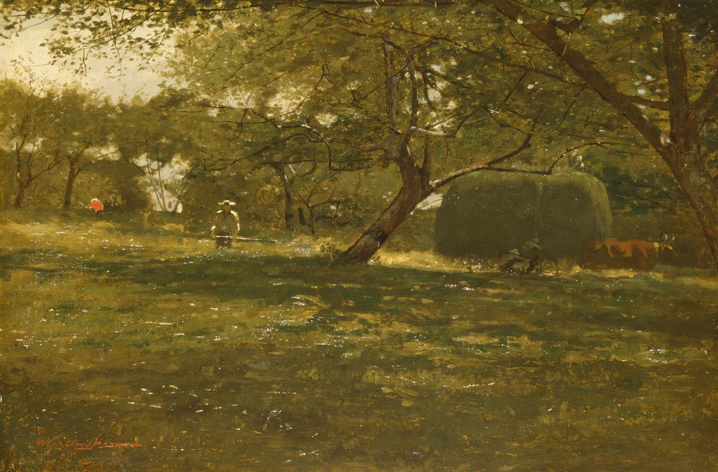 Detail of Harvest Scene, ca. 1873 by Winslow Homer