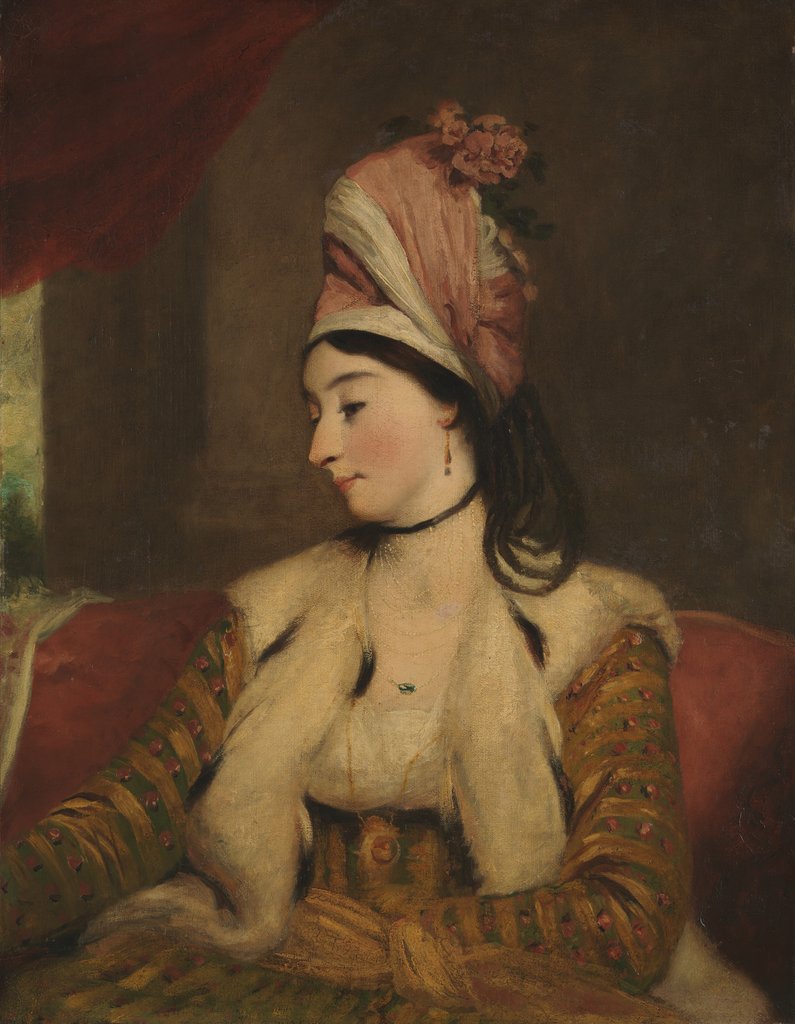 Detail of Mrs. George Baldwin, 1782 or later by Unknown