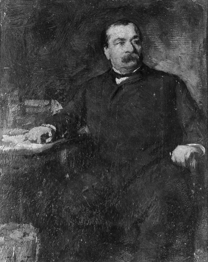 Detail of Grover Cleveland, by 1891 by Eastman Johnson