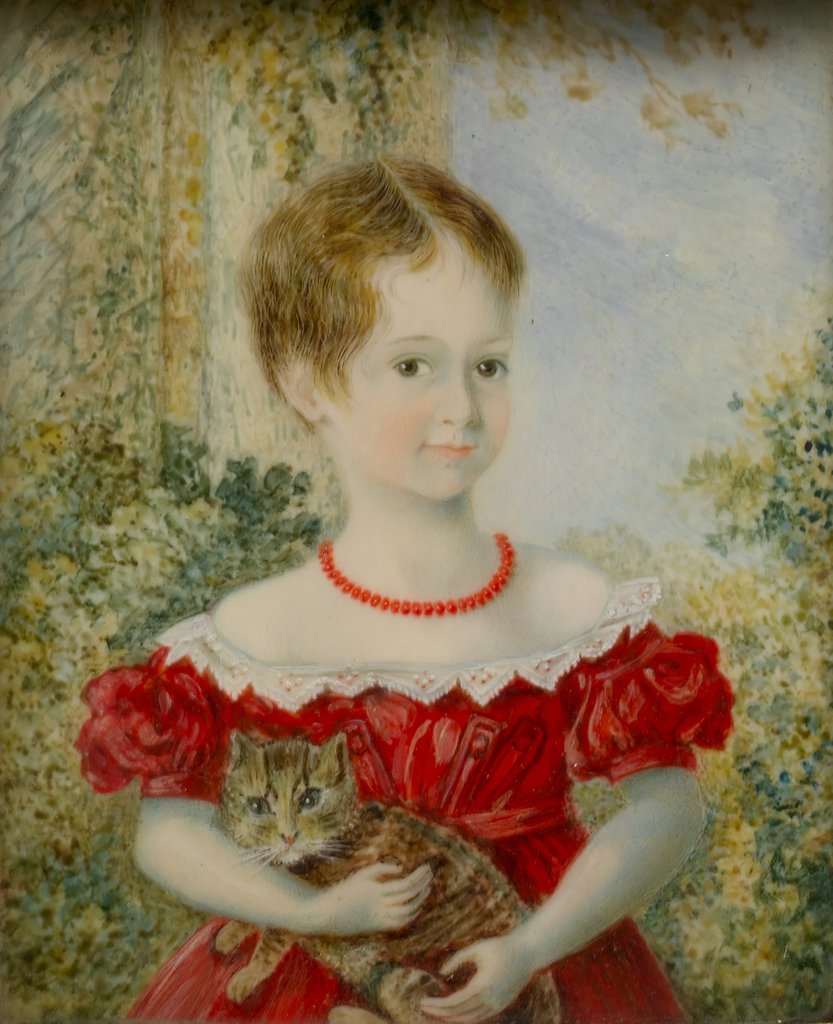Detail of Mrs. Edward Loyd, ca. 1835 by Mrs Dove