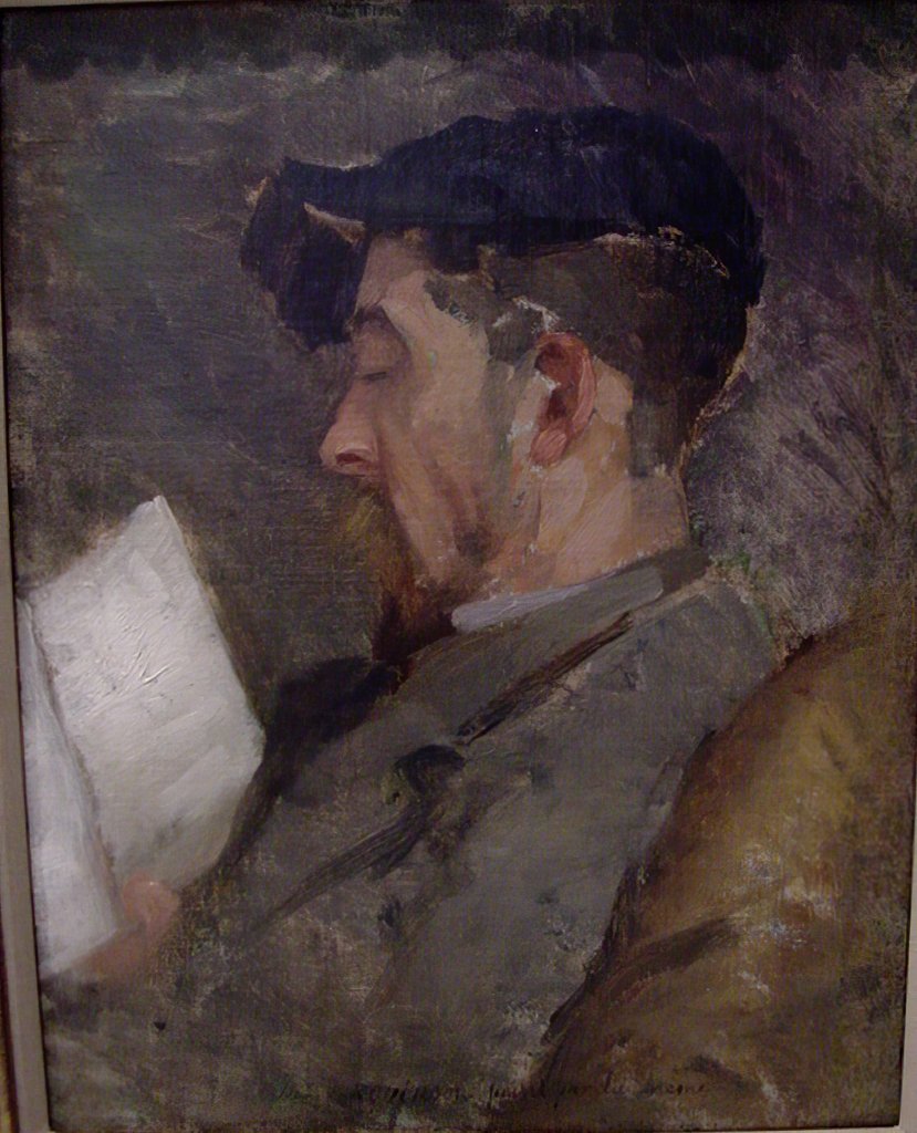 Detail of Self-Portrait, ca. 1884-87 by Theodore Robinson