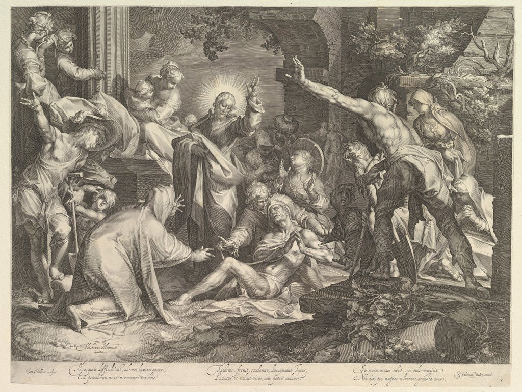 Detail of Raising of Lazarus, ca. 1600 by Abraham Bloemaert