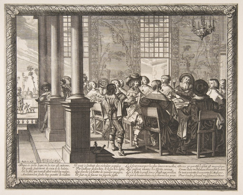 Detail of The Banquet for the Return of the Prodigal Son, ca. 1636 by Abraham Bosse