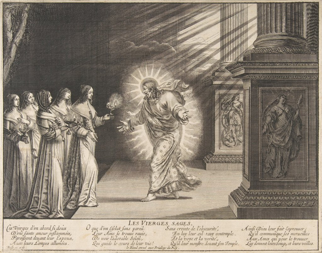 Detail of The Wise Virgins before Christ, ca. 1635 by Abraham Bosse