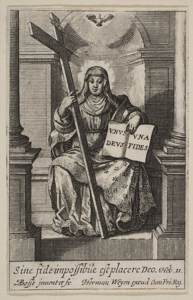 Detail of Faith, 1636 by Abraham Bosse