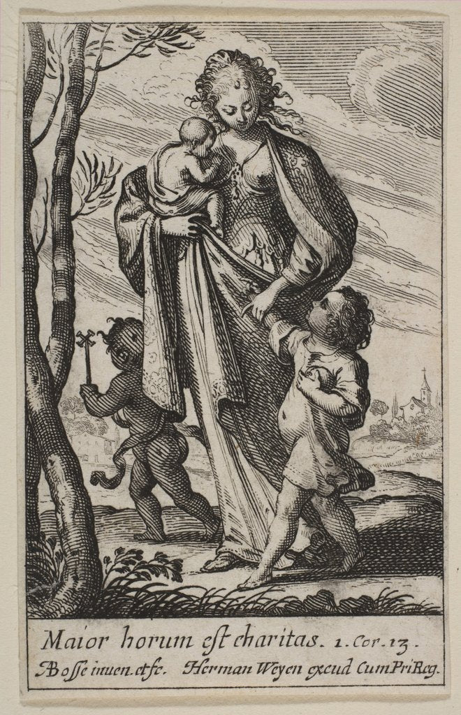 Detail of Charity, 1636 by Abraham Bosse