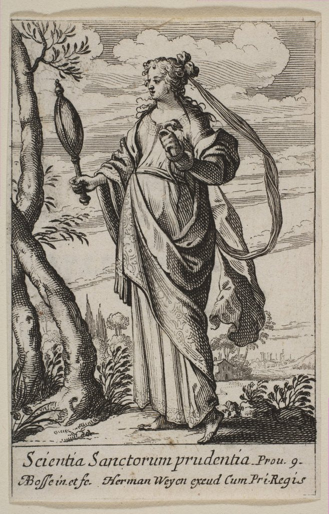 Detail of Prudence, 1636 by Abraham Bosse