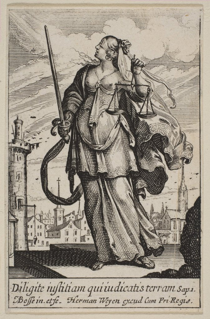 Detail of Justice, 1636 by Abraham Bosse