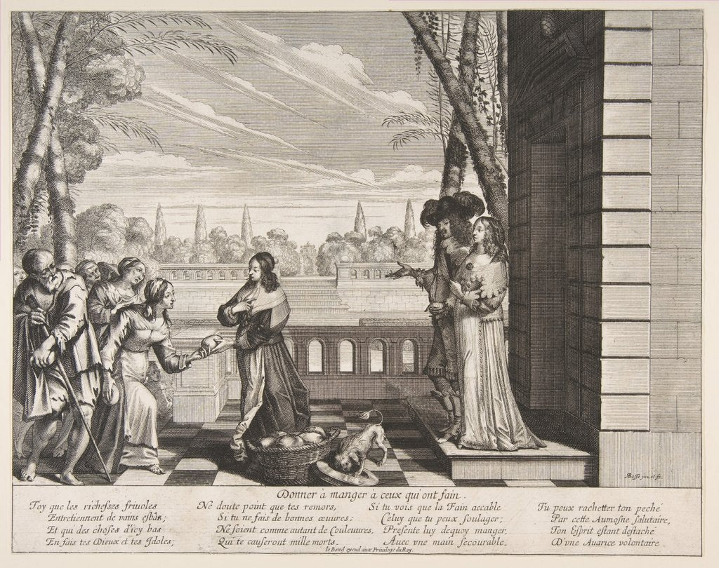 Detail of Feeding the Hungry, 1635 by Abraham Bosse