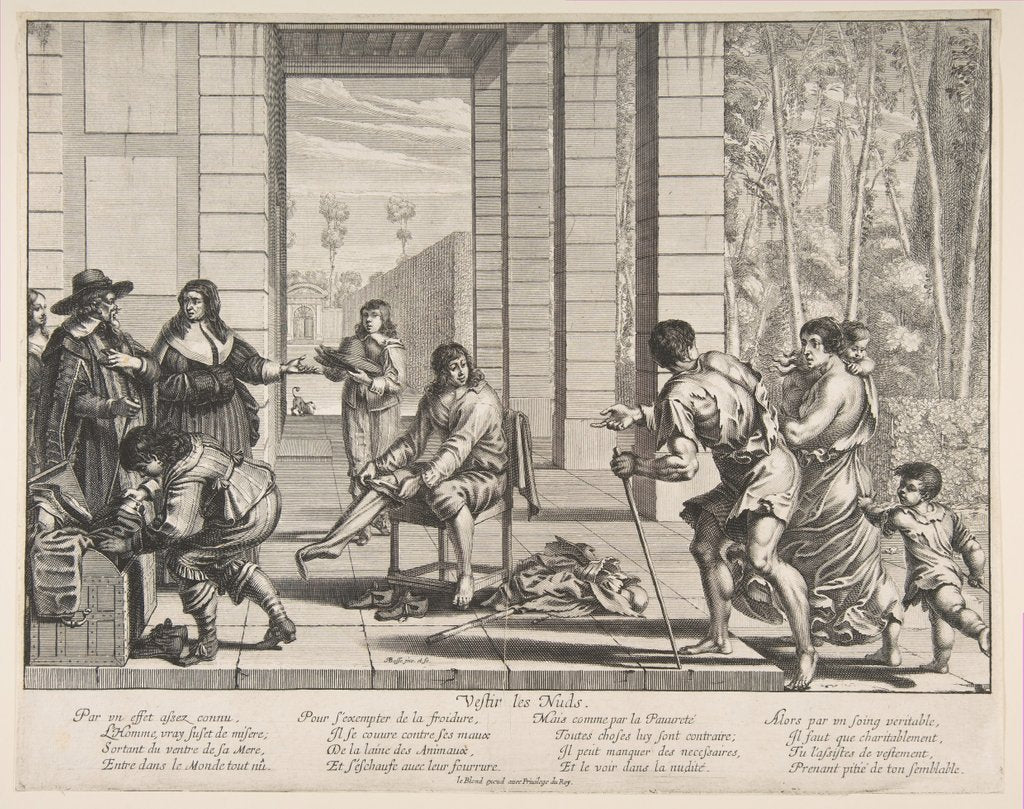 Detail of Clothing Beggars, 1635 by Abraham Bosse