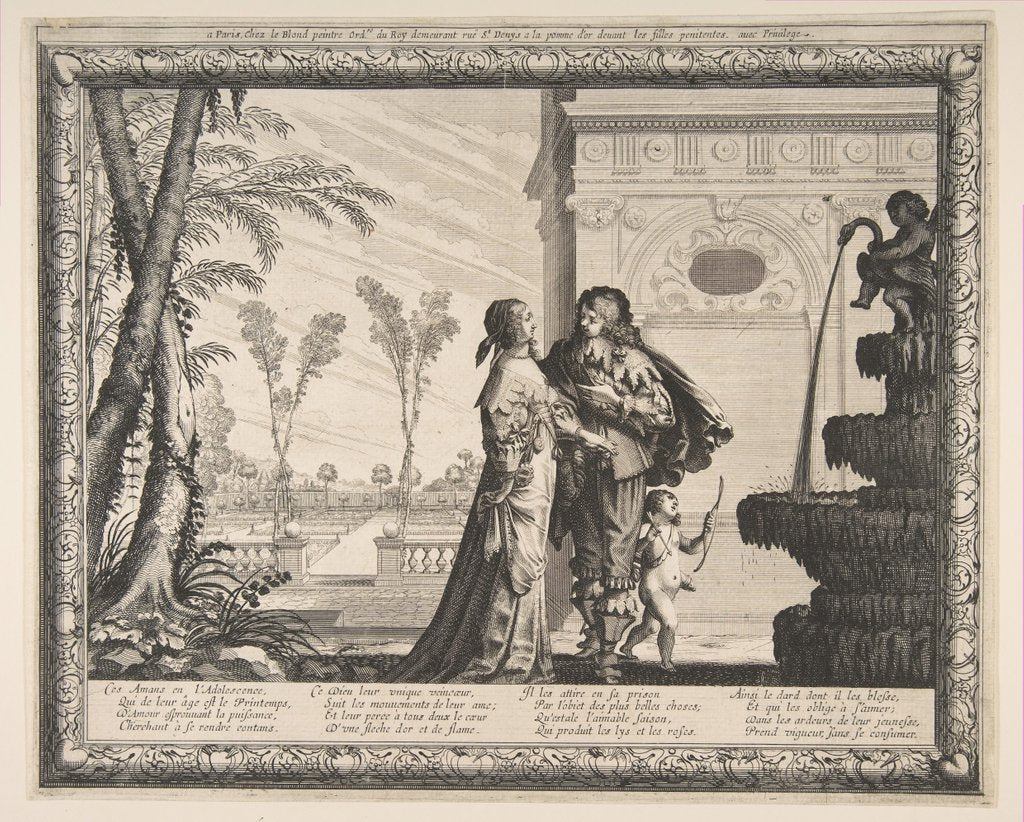 Detail of Youth, 1636 by Abraham Bosse