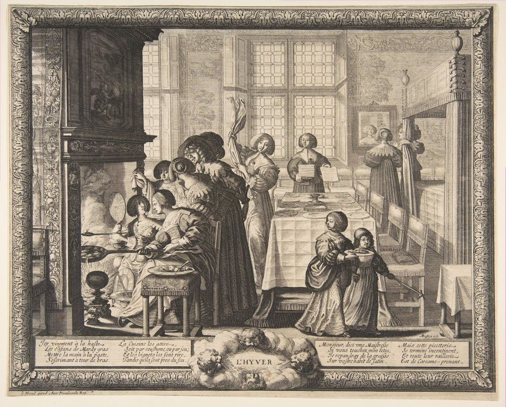 Detail of Winter, ca. 1637 by Abraham Bosse