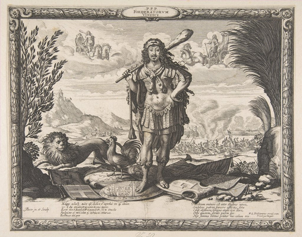 Detail of Declaration of War on Spain by Louis XIII: The King as Hercules, ca. 1635 by Abraham Bosse