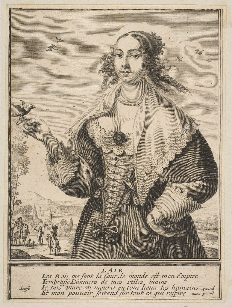 Detail of Air, 1630 by Abraham Bosse