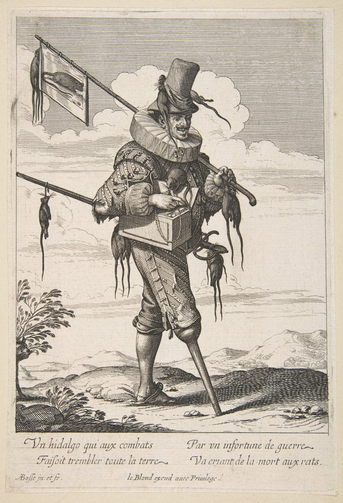 Detail of The Ratcatcher, mid to late 17th century by Abraham Bosse