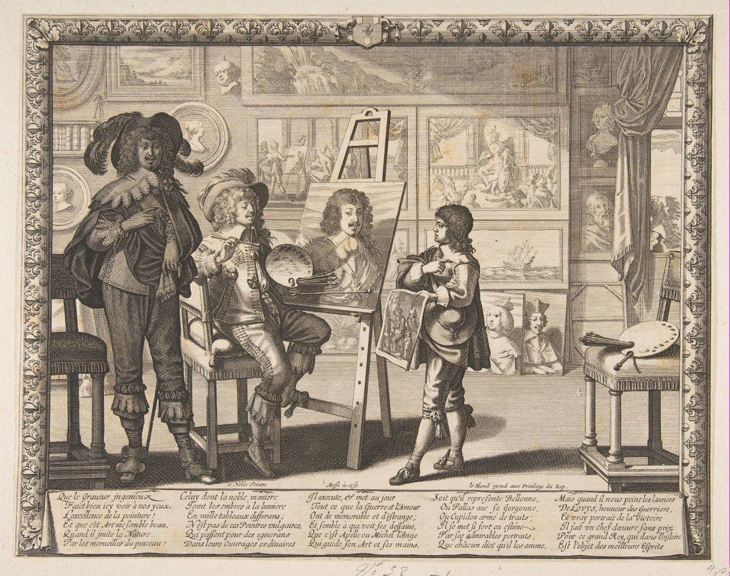 Detail of The Painter, ca. 1642 by Abraham Bosse