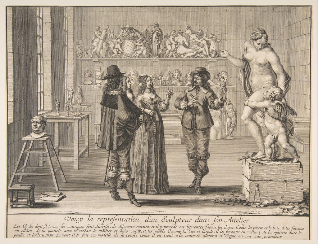 Detail of The Sculptor, 1642 by Abraham Bosse
