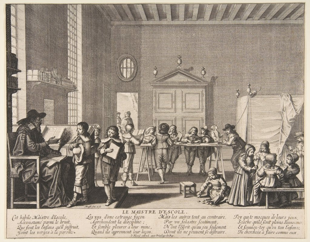 Detail of The School Master, ca. 1635-38 by Abraham Bosse