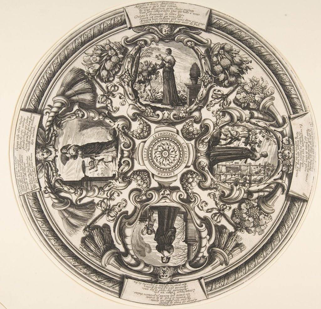 Detail of The Four Seasons, mid to late 17th century by Abraham Bosse